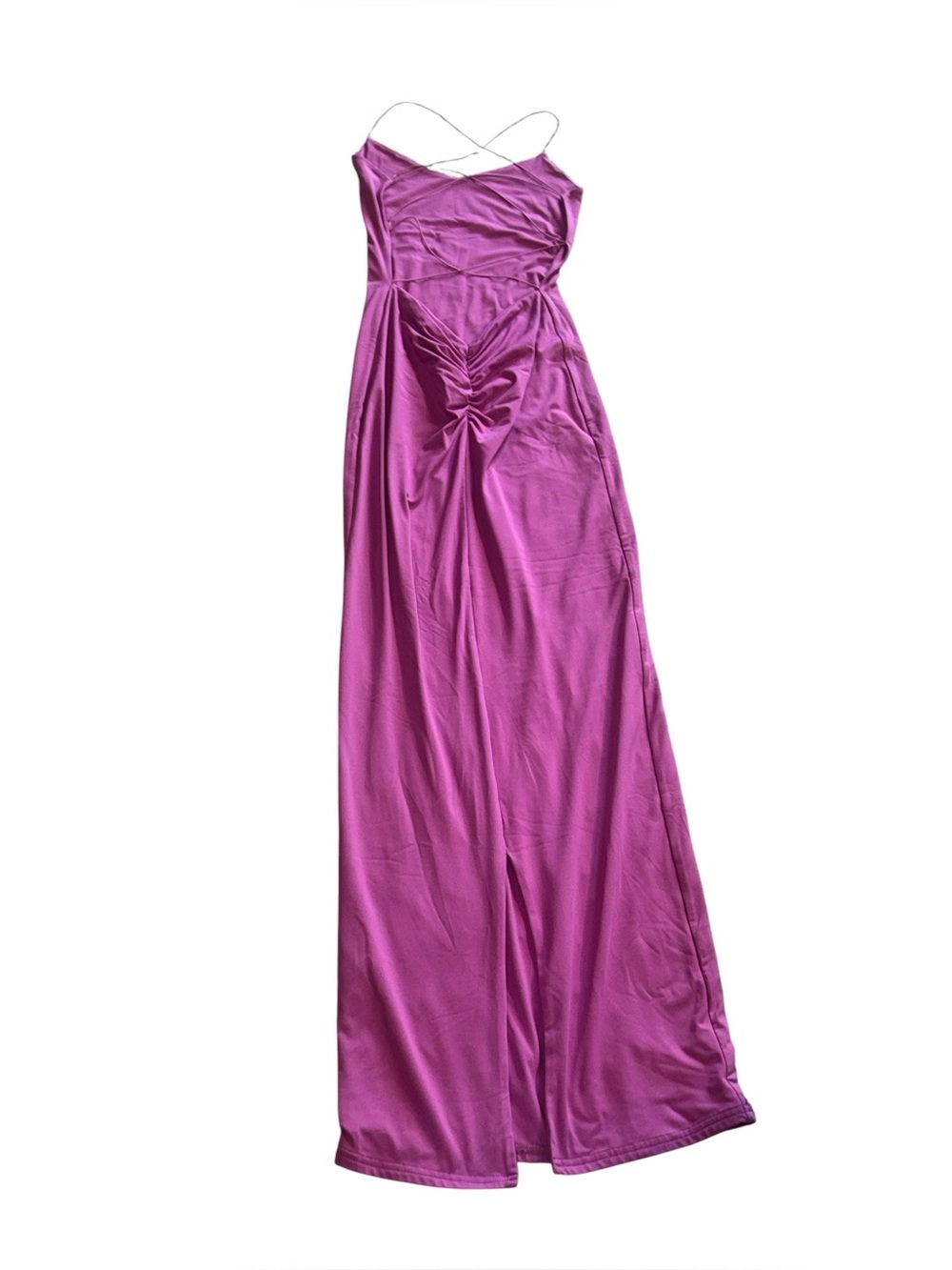 MESHKI women’s purple bodycon Sabine Backless Maxi Dress size x small - Picture 5 of 9
